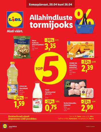 Kaupluse Lidl kliendileht - 20.04.2026 - 26.04.2026.