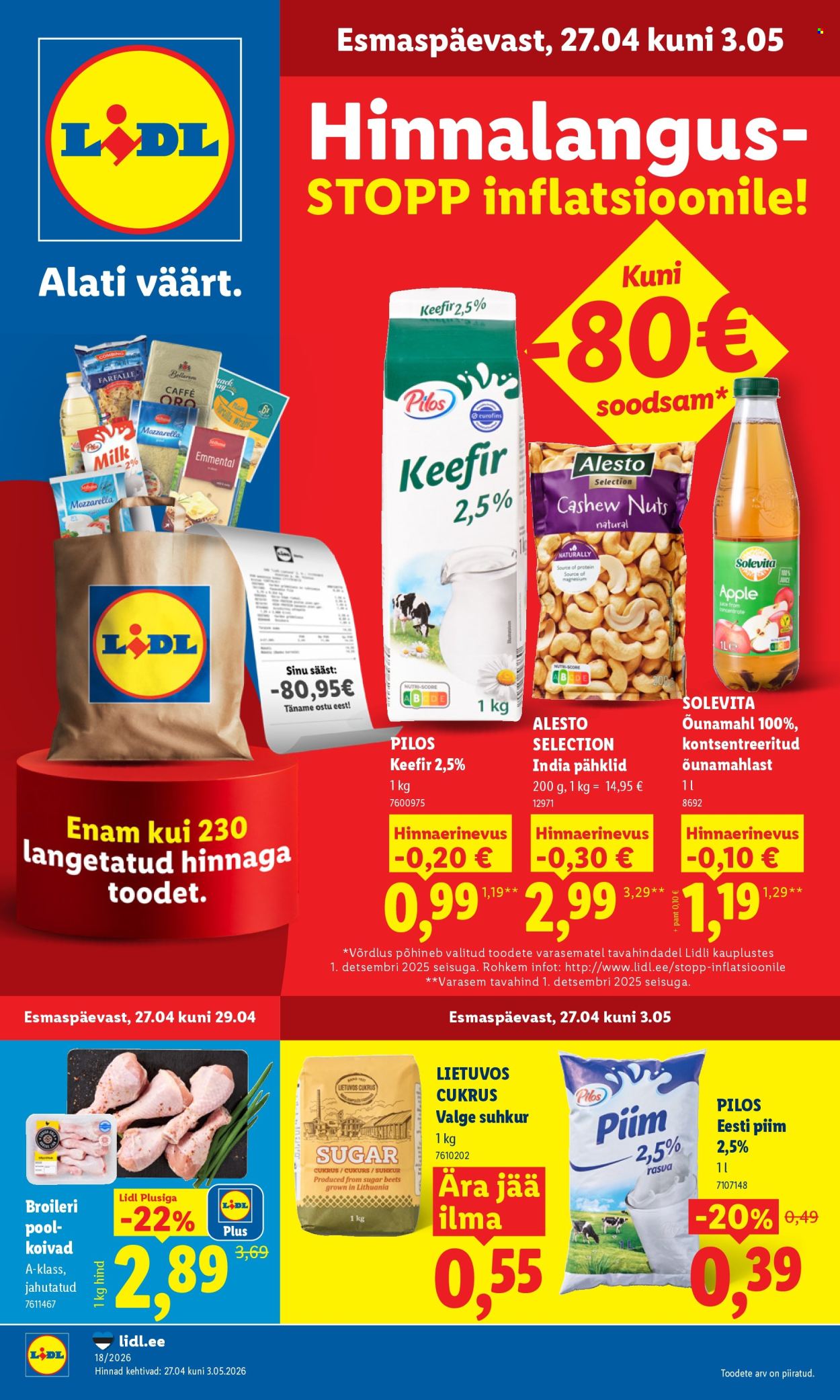 Lidl kliendileht - 27.04.2026 - 03.05.2026. Lehekülg 1