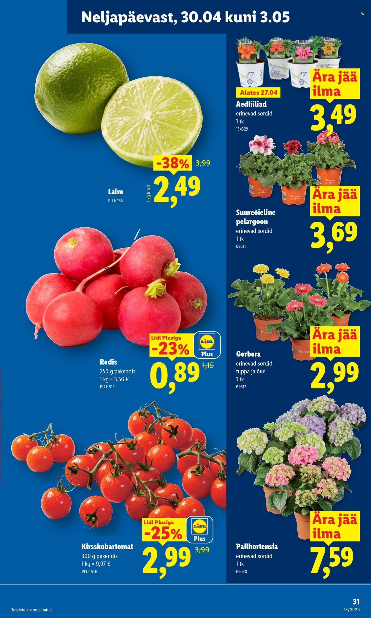 Lidl kliendileht - 27.04.2026 - 03.05.2026. Lehekülg 31