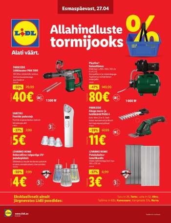 Kaupluse Lidl kliendileht - 27.04.2026 - 03.05.2026.
