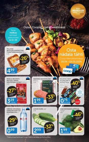 Kaupluse Coop kliendileht - 28.04.2026 - 04.05.2026.