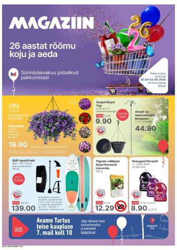 Kaupluse Magaziin kliendileht - 30.04.2026 - 03.05.2026.