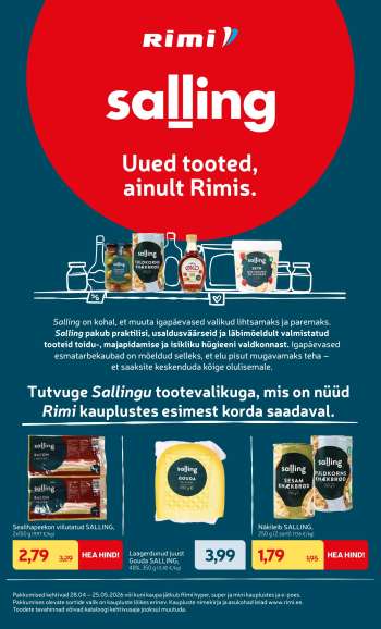 Kaupluse Rimi kliendileht.