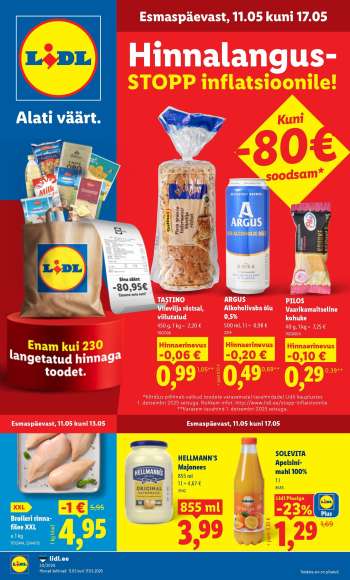 Kaupluse Lidl kliendileht - 11.05.2026 - 17.05.2026.