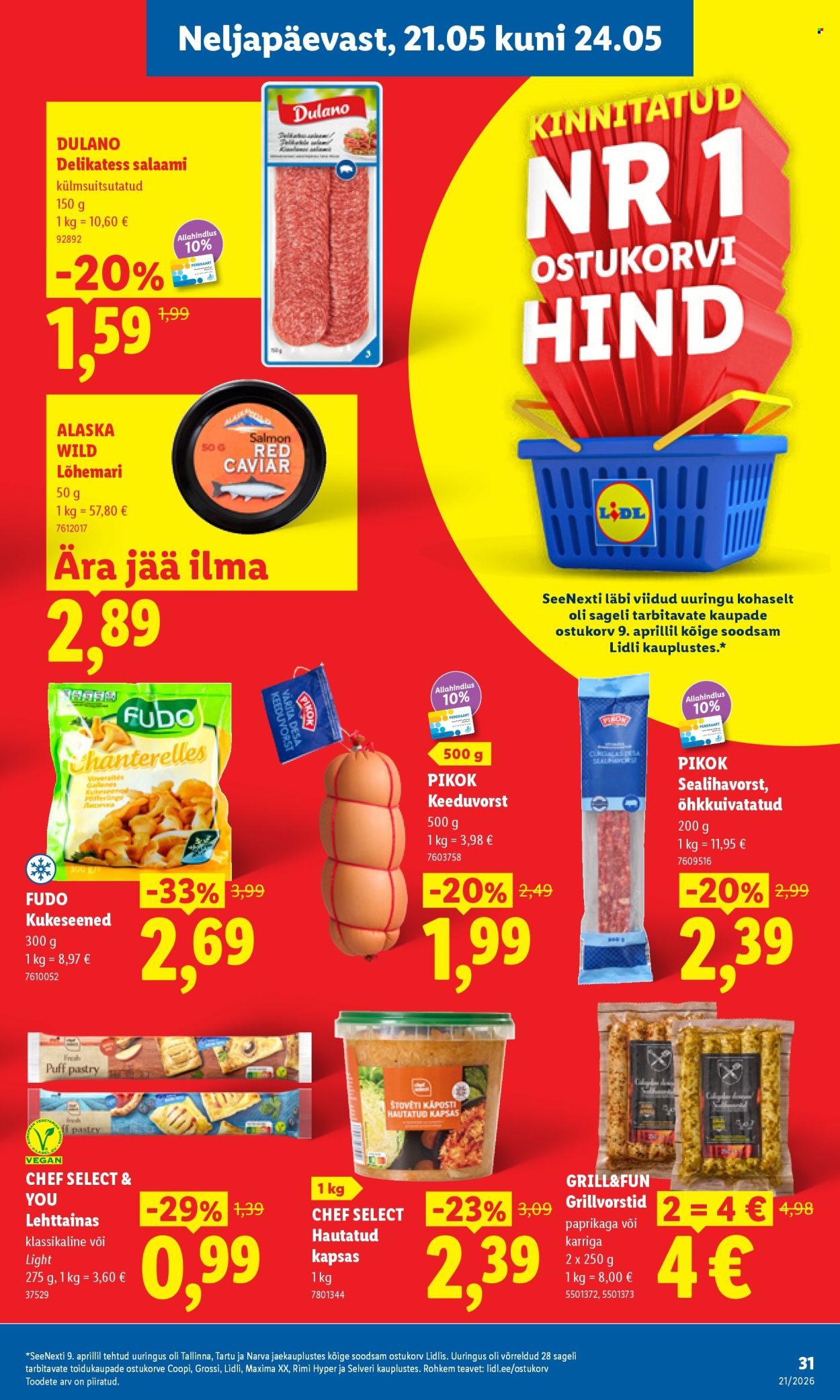 Lidl kliendileht - 18.05.2026 - 24.05.2026. Lehekülg 31