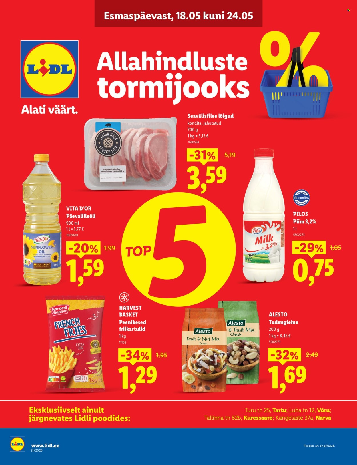 Lidl kliendileht - 18.05.2026 - 24.05.2026. Lehekülg 1