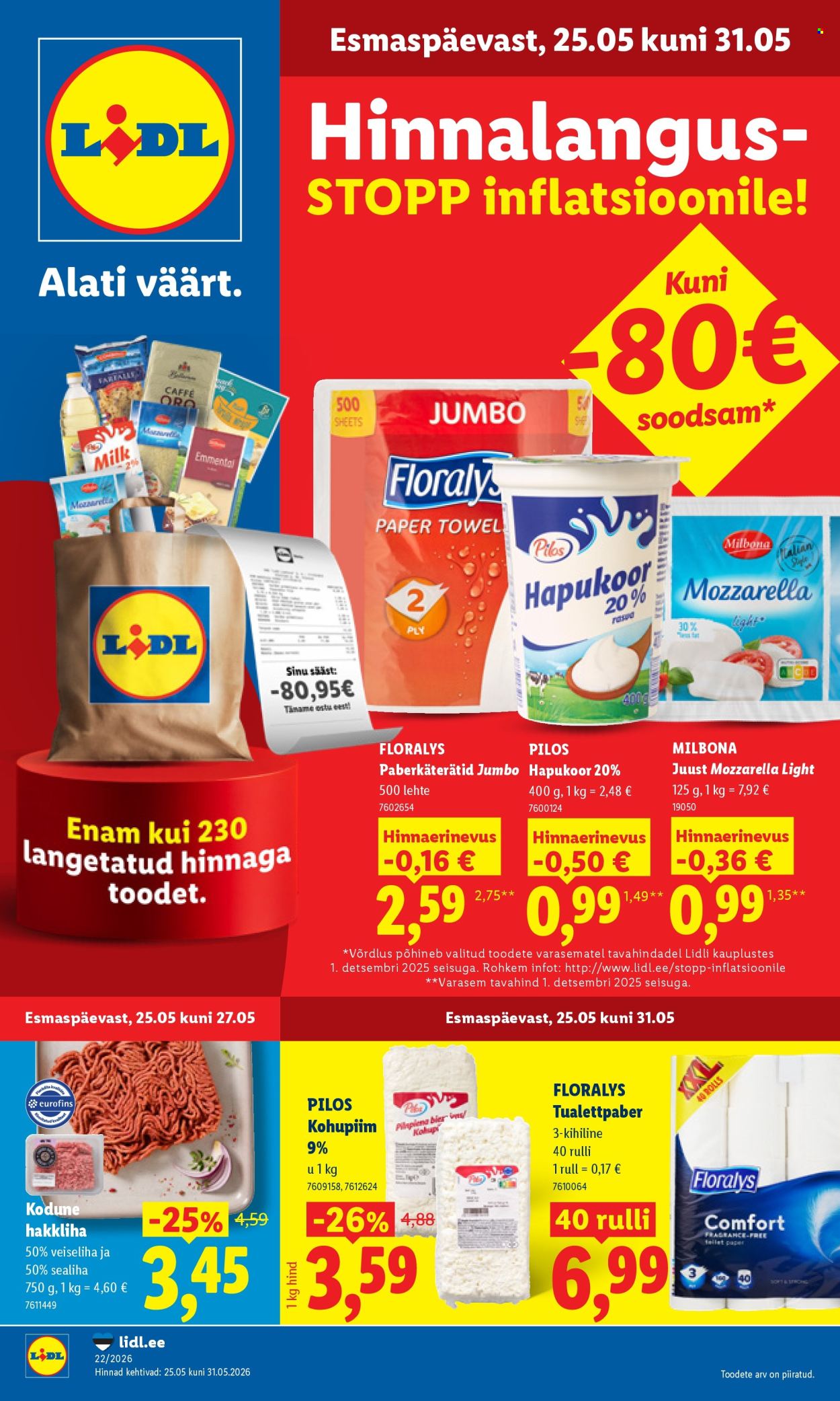 Lidl kliendileht - 25.05.2026 - 31.05.2026. Lehekülg 1