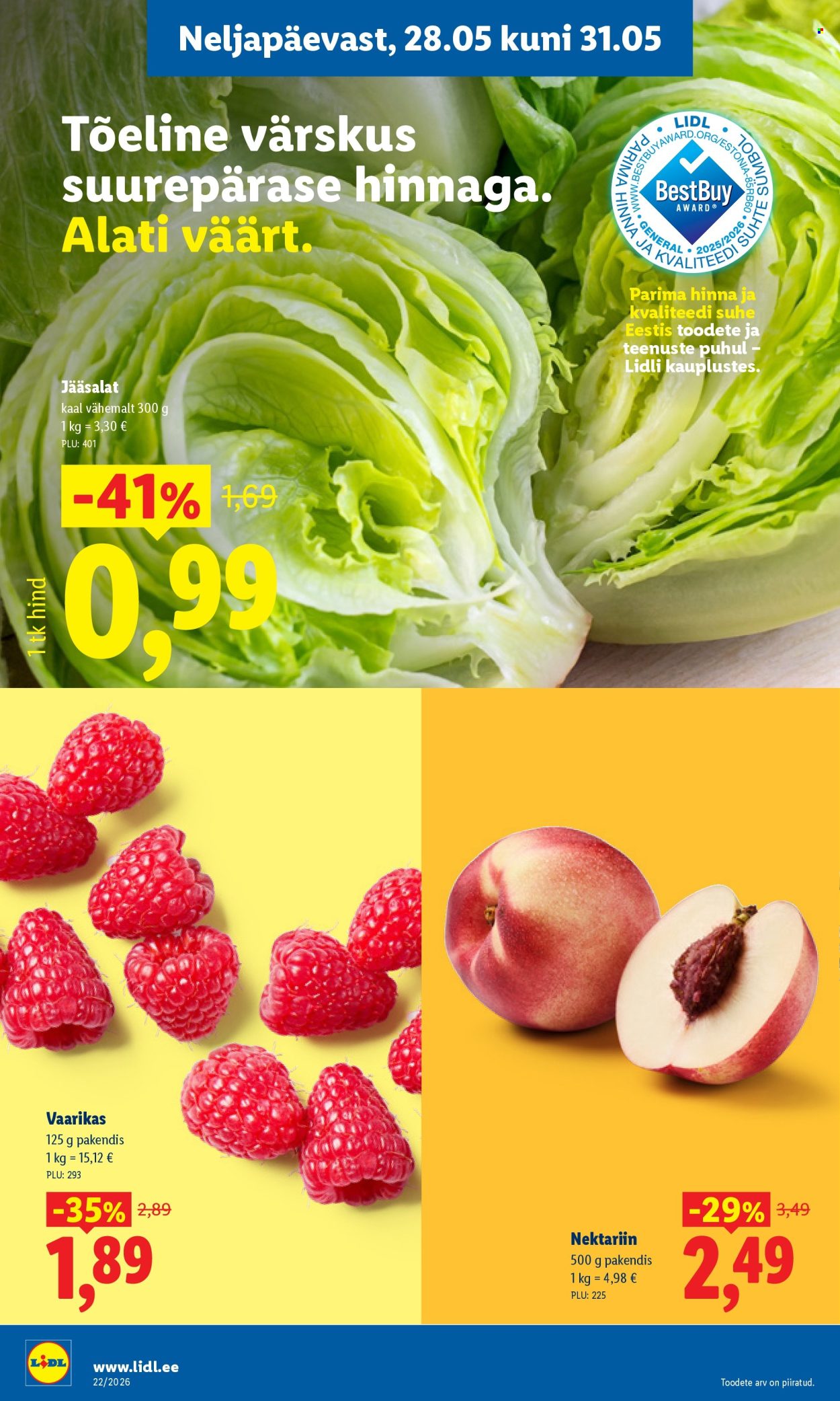 Lidl kliendileht - 25.05.2026 - 31.05.2026. Lehekülg 34