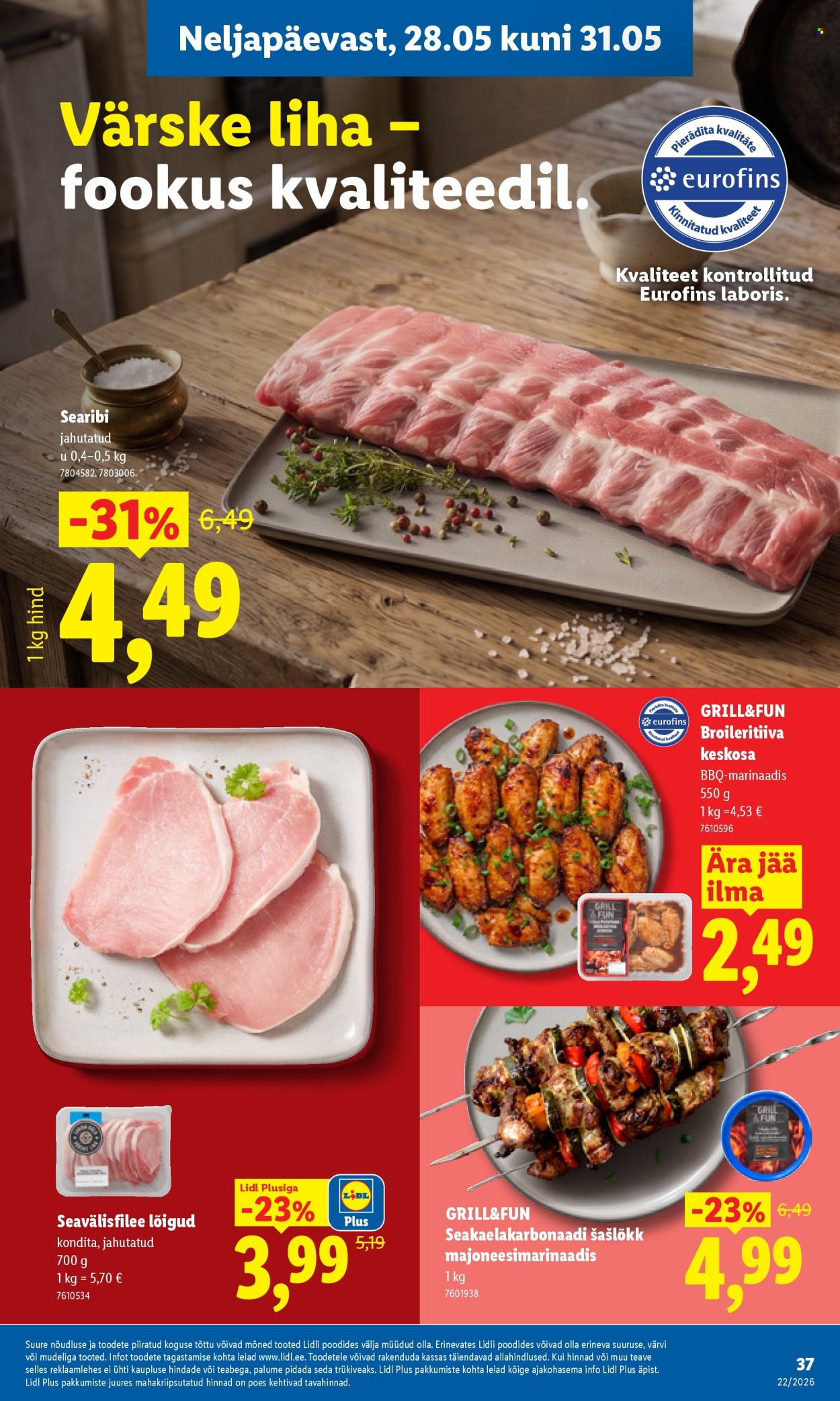 Lidl kliendileht - 25.05.2026 - 31.05.2026. Lehekülg 37