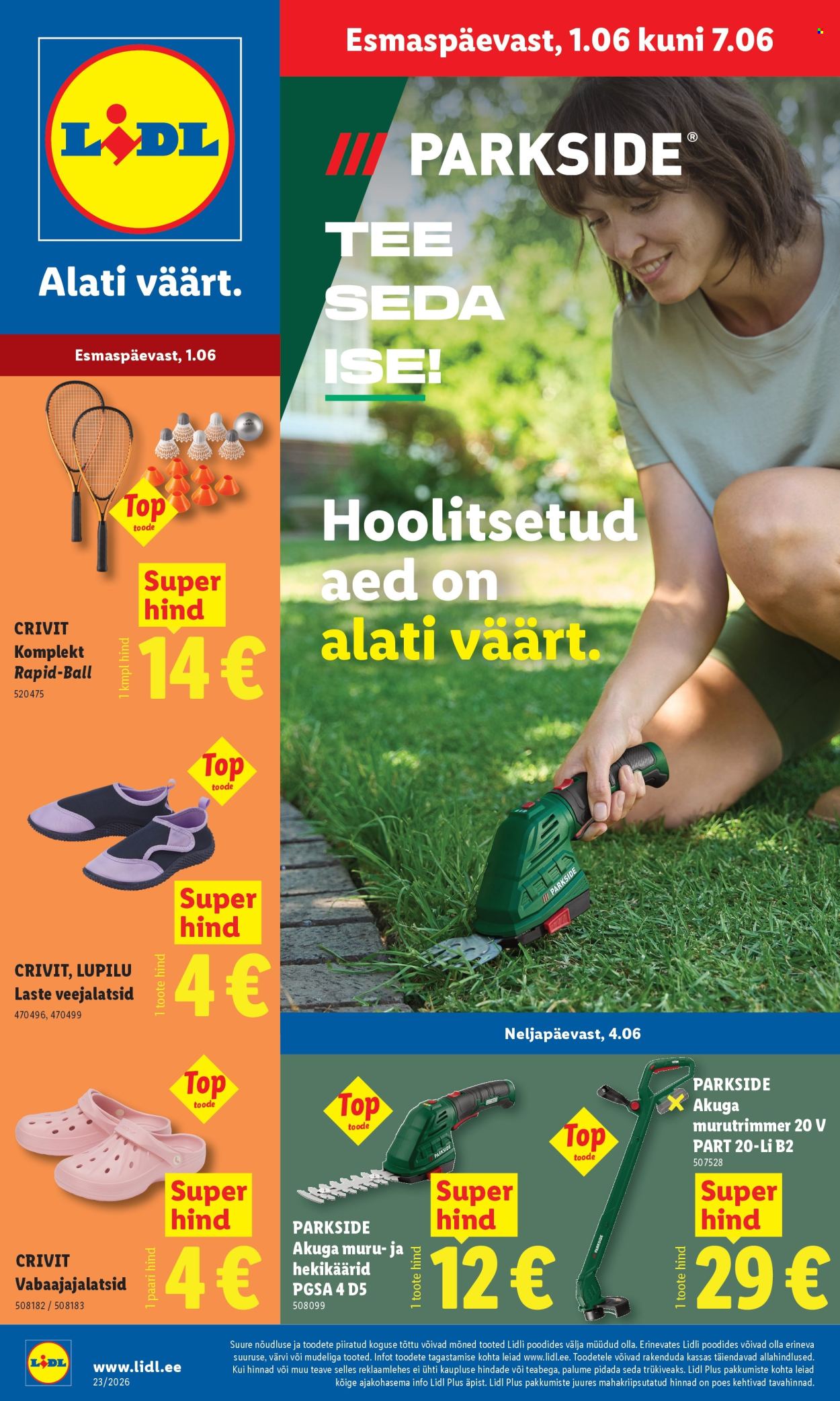 Lidl kliendileht - 01.06.2026 - 07.06.2026. Lehekülg 1