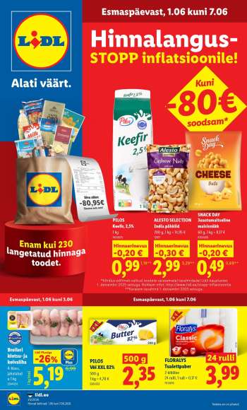 Kaupluse Lidl kliendileht - 01.06.2026 - 07.06.2026.