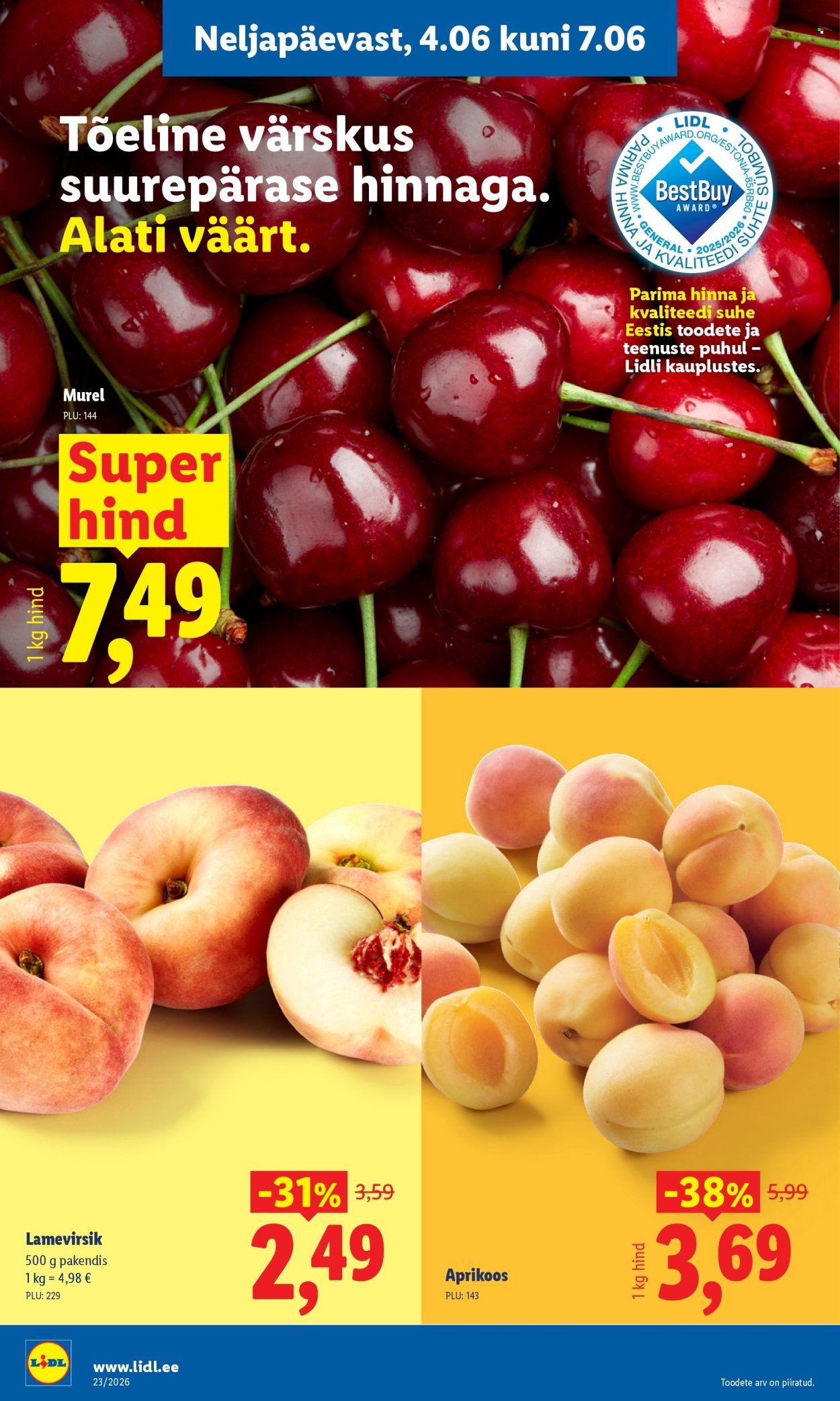Lidl kliendileht - 01.06.2026 - 07.06.2026. Lehekülg 38