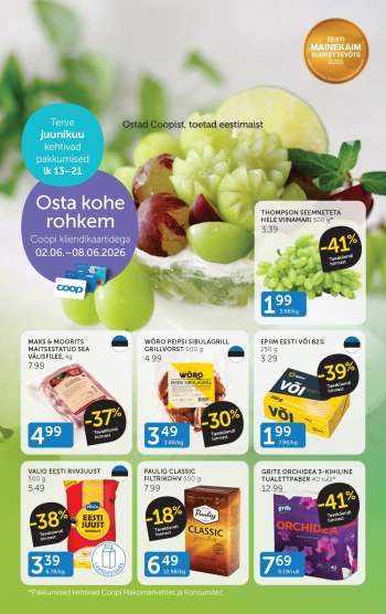 Kaupluse Coop kliendileht - 02.06.2026 - 08.06.2026.