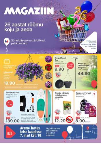 Kaupluse Magaziin kliendileht - 30.04.2026 - 03.06.2026.