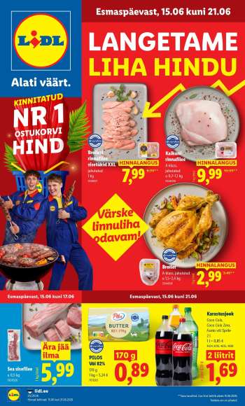 Kaupluse Lidl kliendileht - 15.06.2026 - 21.06.2026.