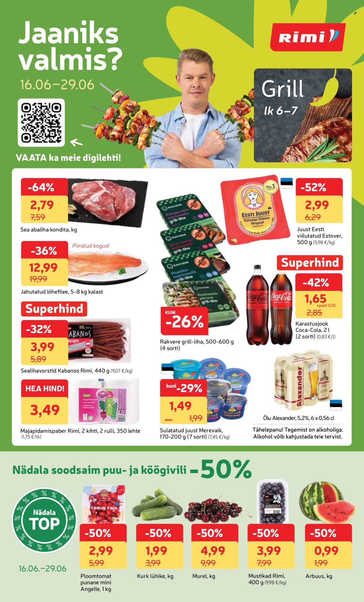 Rimi kliendileht - 16.06.2026 - 29.06.2026. Lehekülg 1