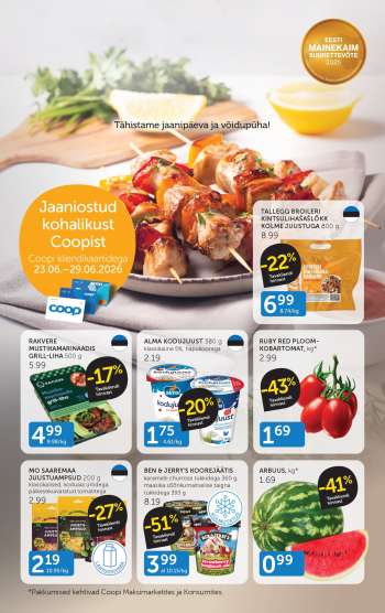 Kaupluse Coop kliendileht - 23.06.2026 - 29.06.2026.