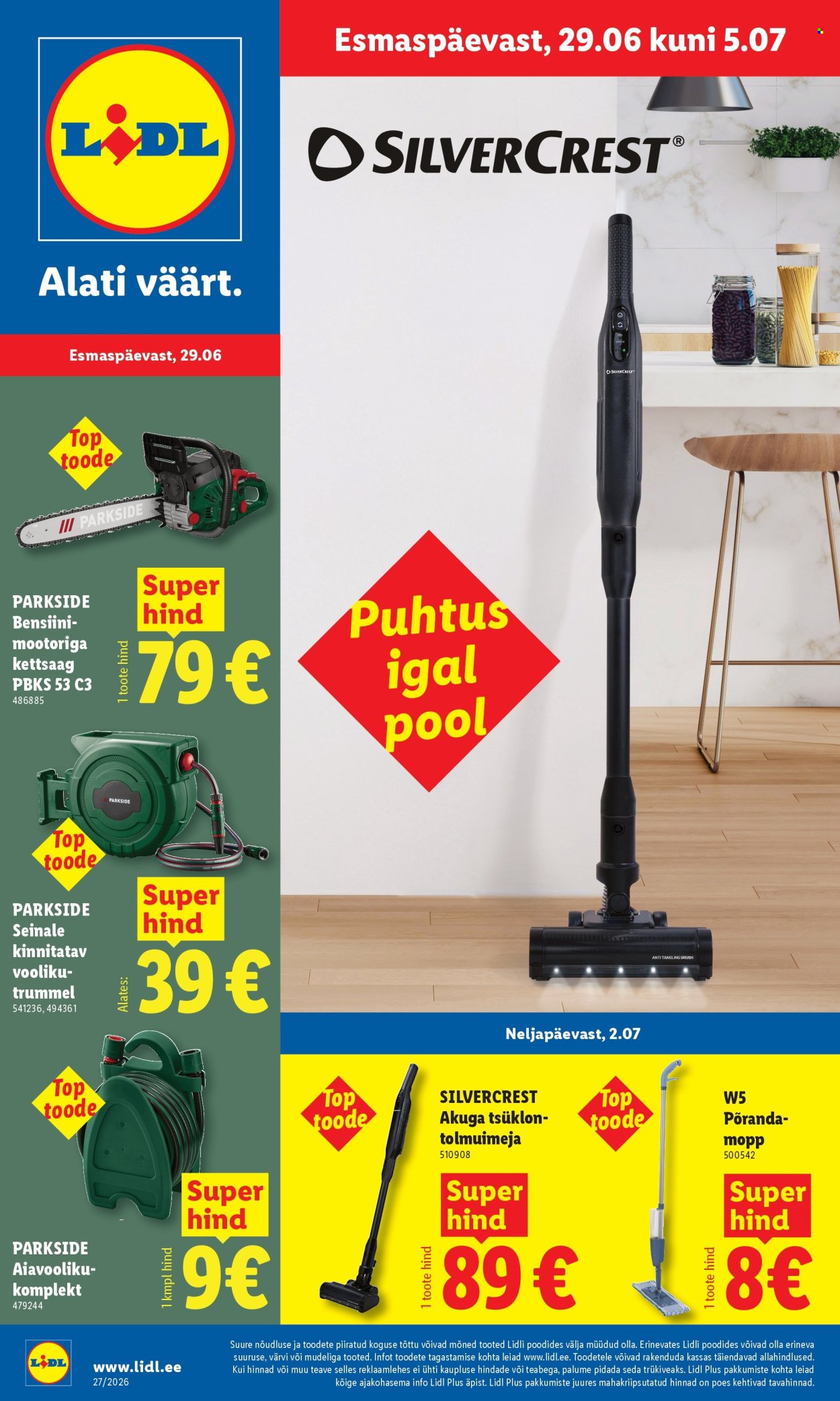 Lidl kliendileht - 29.06.2026 - 05.07.2026. Lehekülg 1