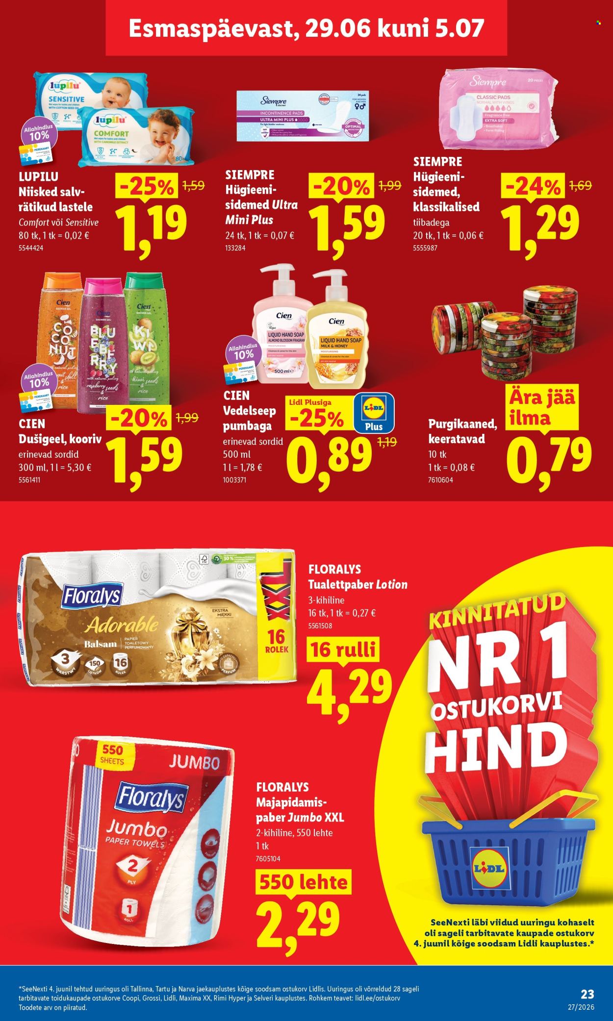 Lidl kliendileht - 29.06.2026 - 05.07.2026. Lehekülg 23