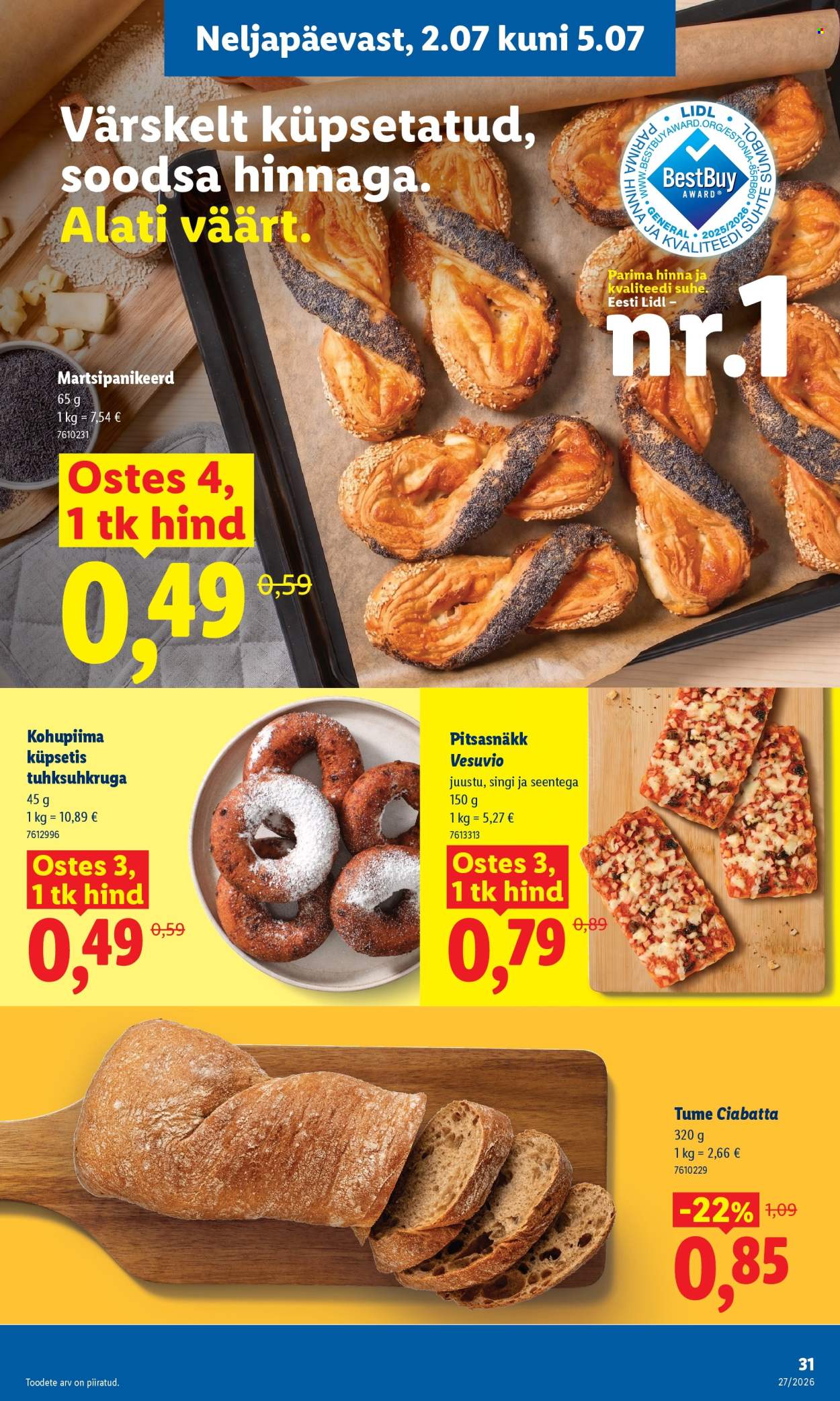 Lidl kliendileht - 29.06.2026 - 05.07.2026. Lehekülg 31