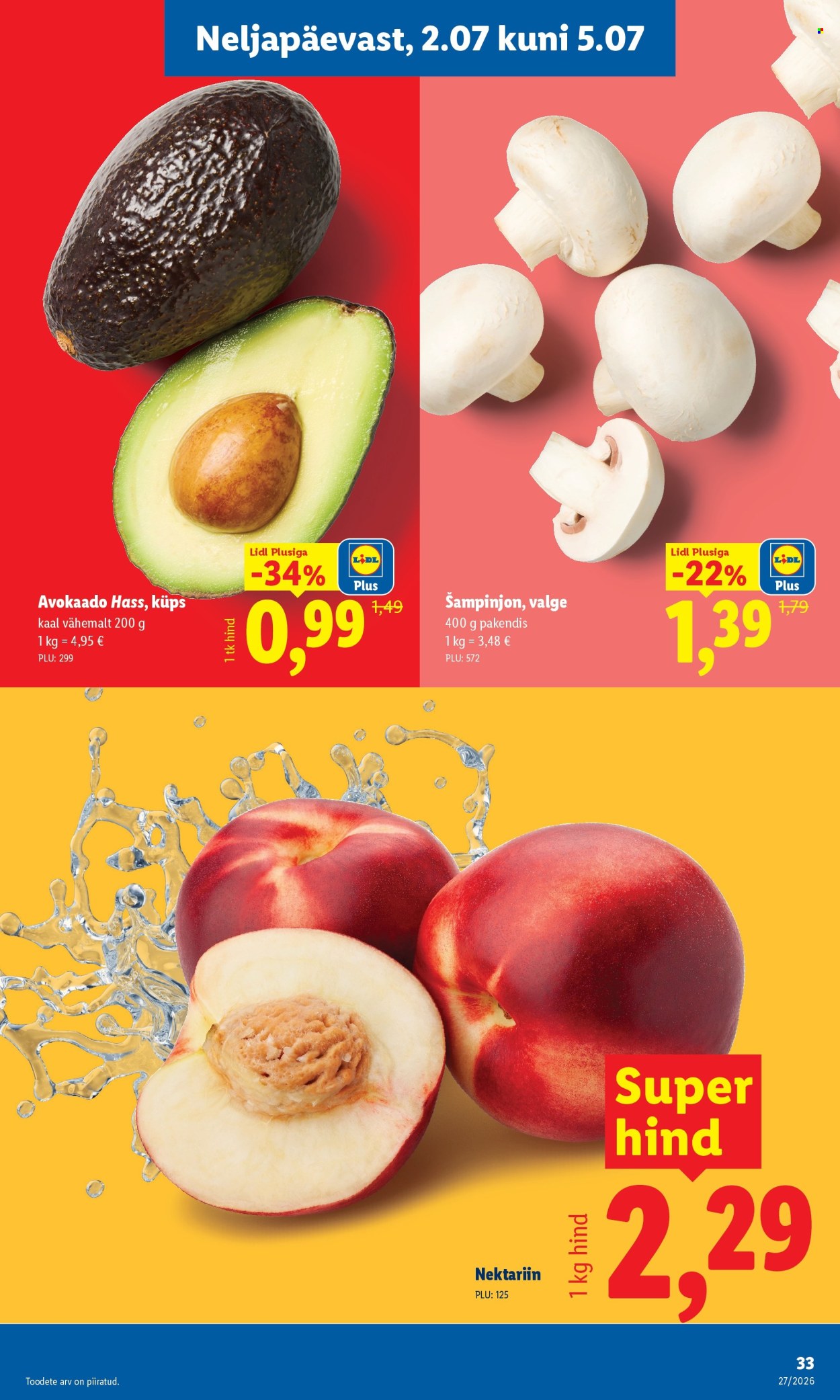 Lidl kliendileht - 29.06.2026 - 05.07.2026. Lehekülg 33