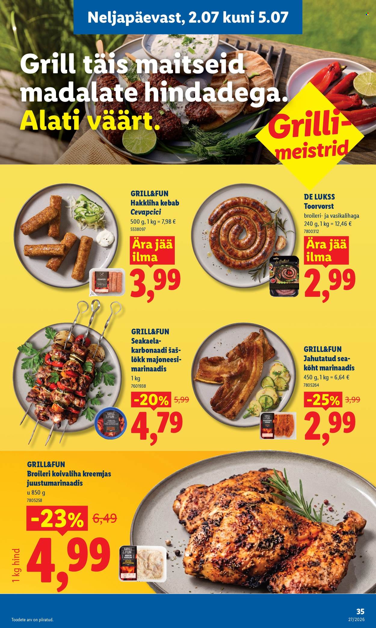 Lidl kliendileht - 29.06.2026 - 05.07.2026. Lehekülg 35