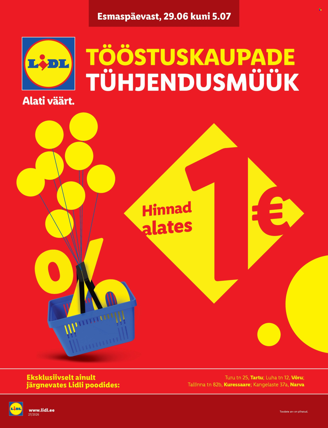Lidl kliendileht - 29.06.2026 - 05.07.2026. Lehekülg 1