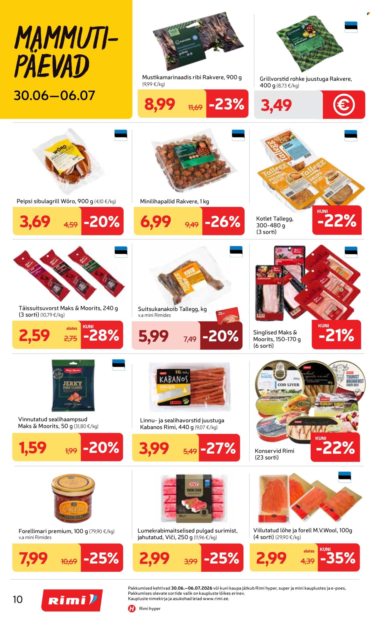 Rimi kliendileht - 30.06.2026 - 06.07.2026. Lehekülg 10