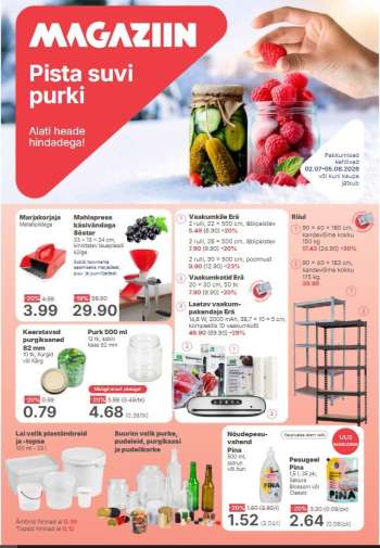 Kaupluse Magaziin kliendileht - 02.07.2026 - 05.08.2026.