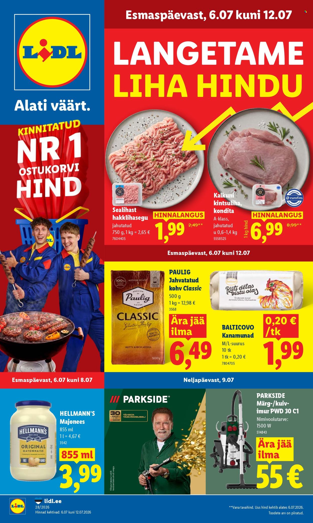 Lidl kliendileht - 06.07.2026 - 12.07.2026. Lehekülg 1