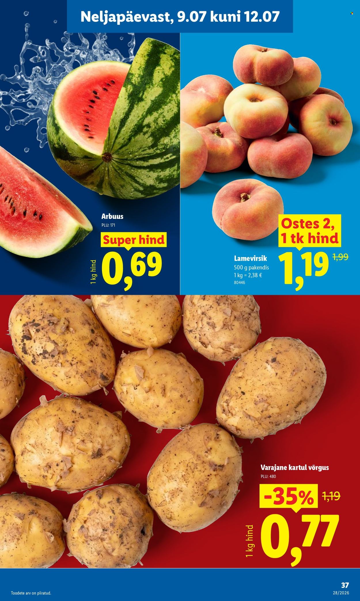 Lidl kliendileht - 06.07.2026 - 12.07.2026. Lehekülg 37