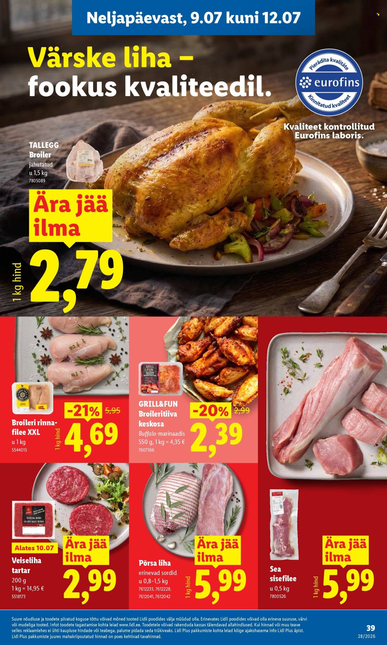 Lidl kliendileht - 06.07.2026 - 12.07.2026. Lehekülg 39