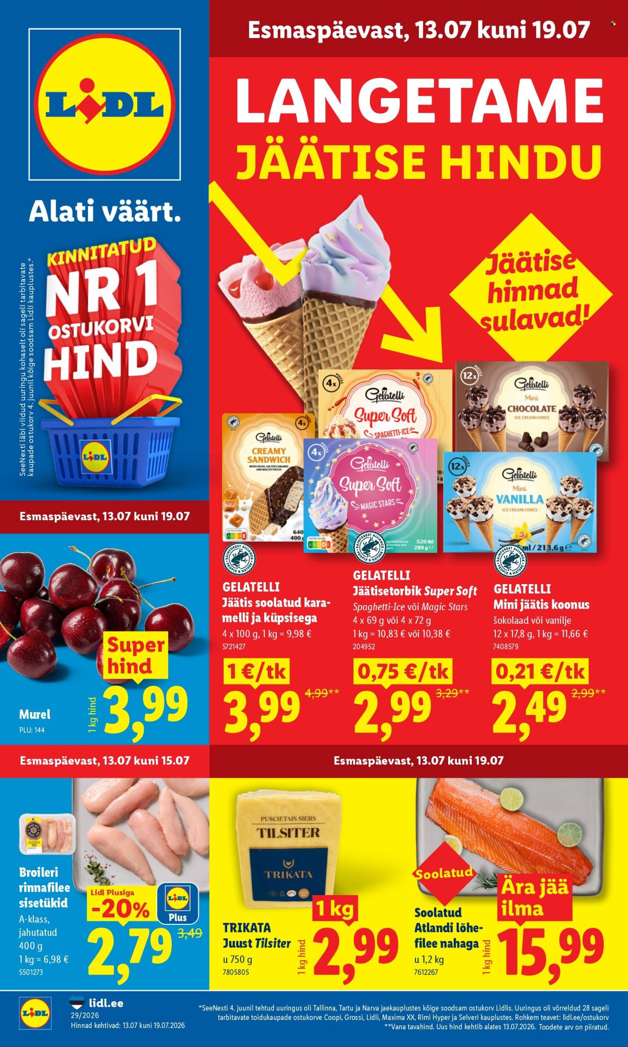 Lidl kliendileht - 13.07.2026 - 19.07.2026. Lehekülg 1