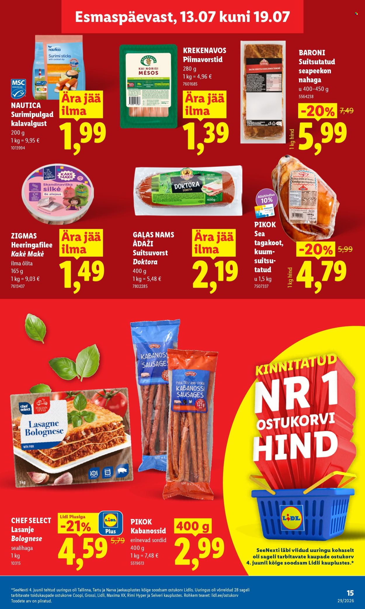 Lidl kliendileht - 13.07.2026 - 19.07.2026. Lehekülg 15