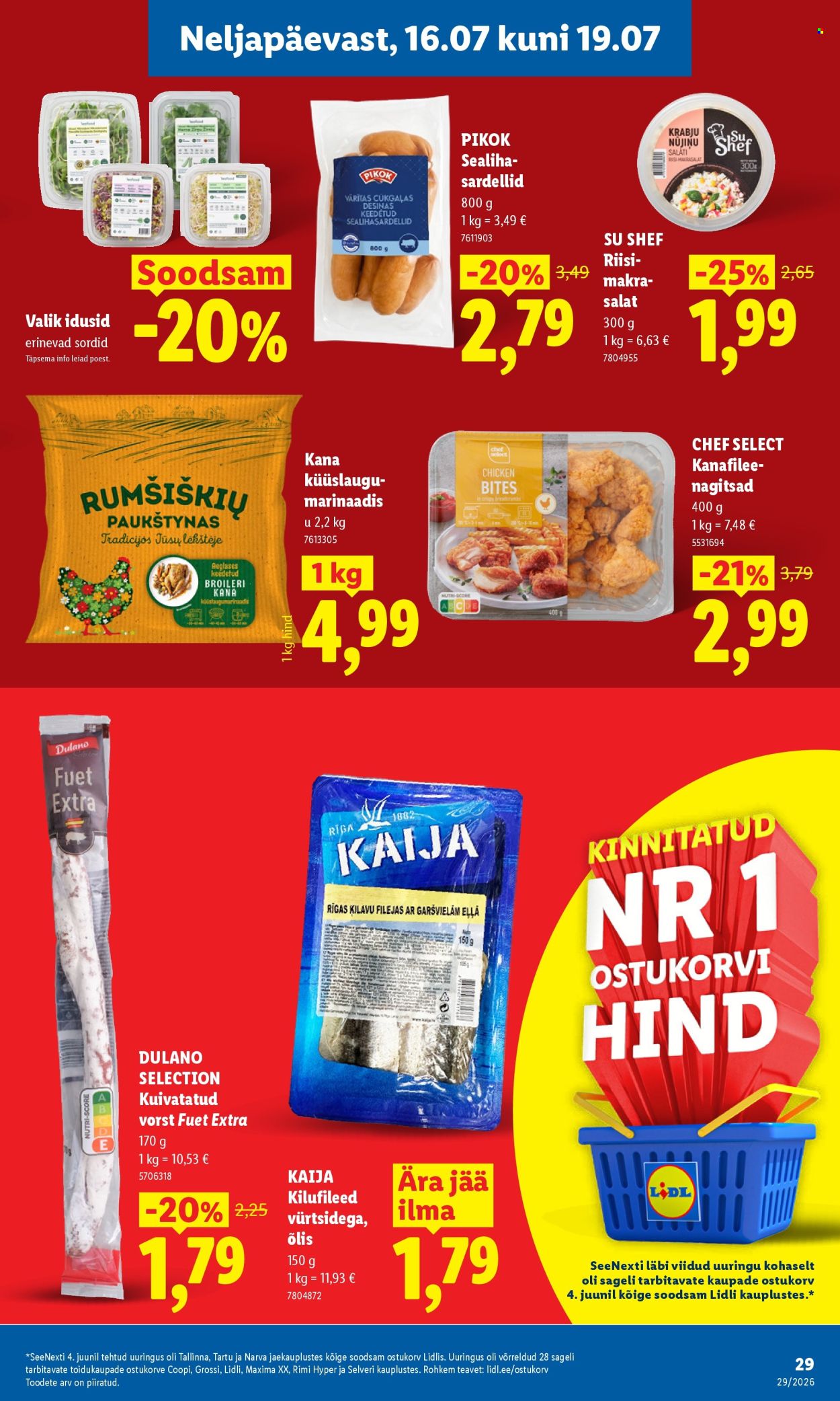Lidl kliendileht - 13.07.2026 - 19.07.2026. Lehekülg 29