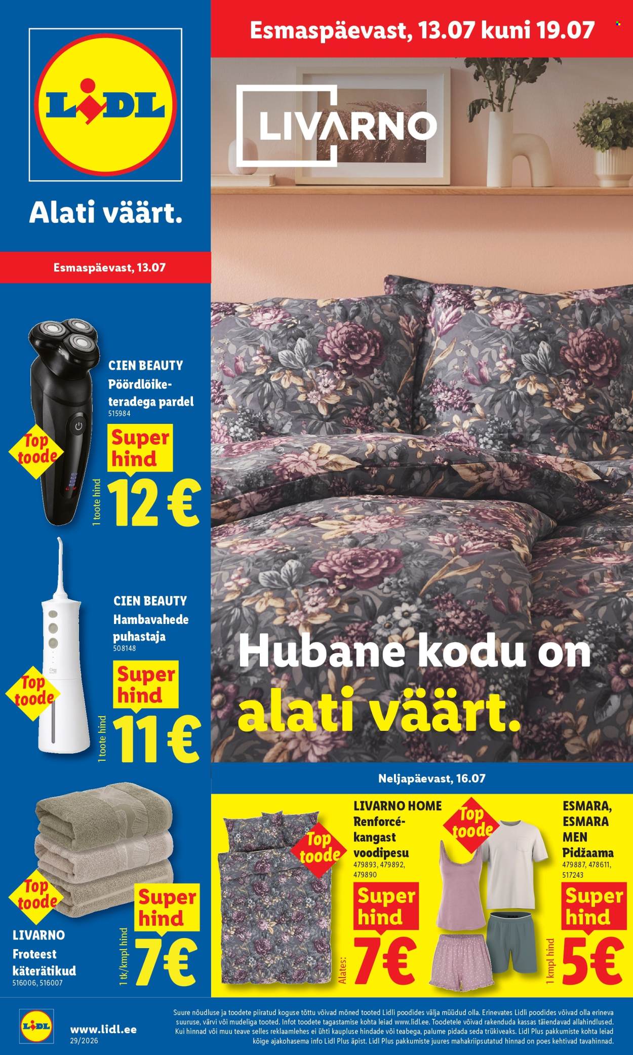 Lidl kliendileht - 13.07.2026 - 19.07.2026. Lehekülg 1