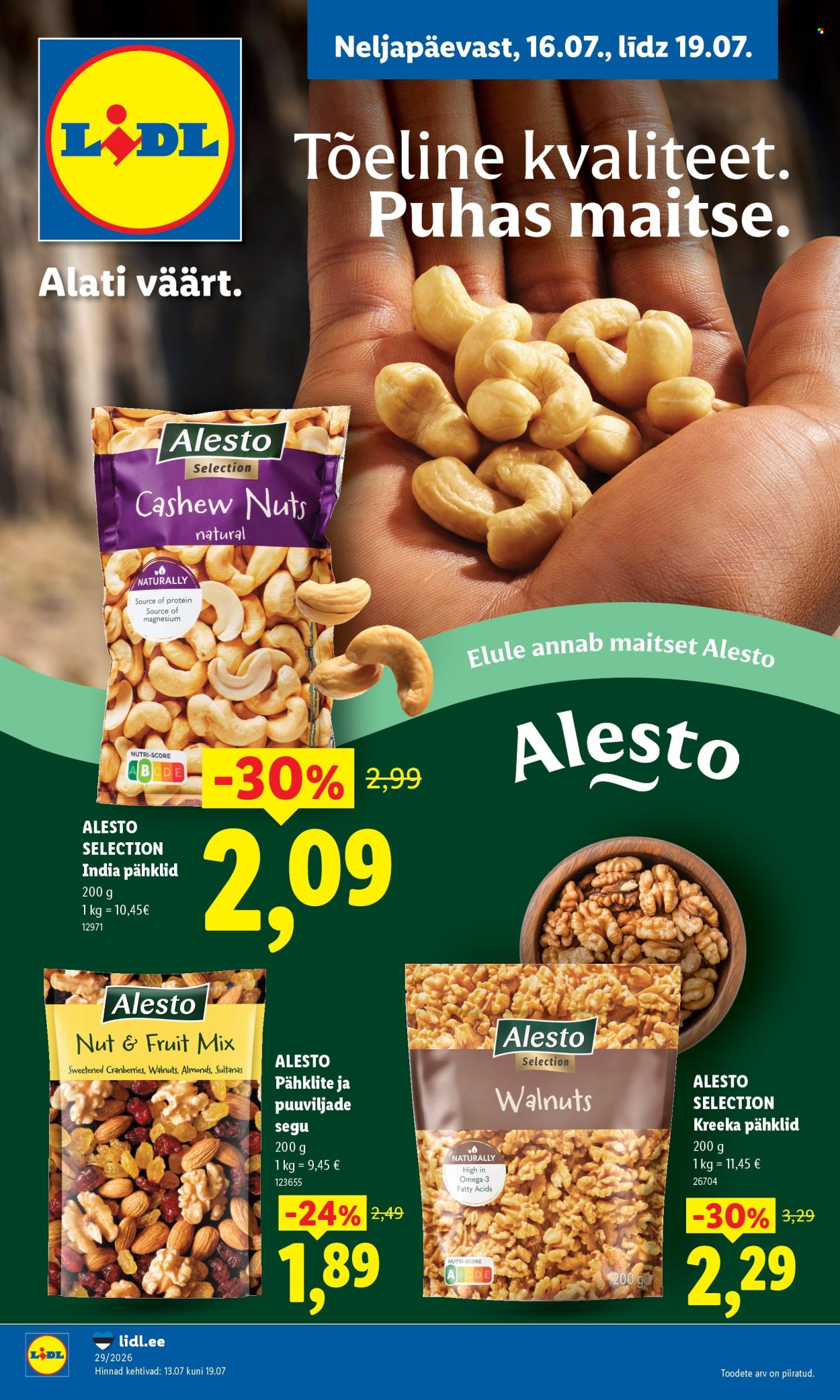 Lidl kliendileht - 16.07.2026 - 19.07.2026. Lehekülg 1
