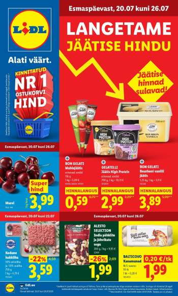 Kaupluse Lidl kliendileht - 20.07.2026 - 26.07.2026.