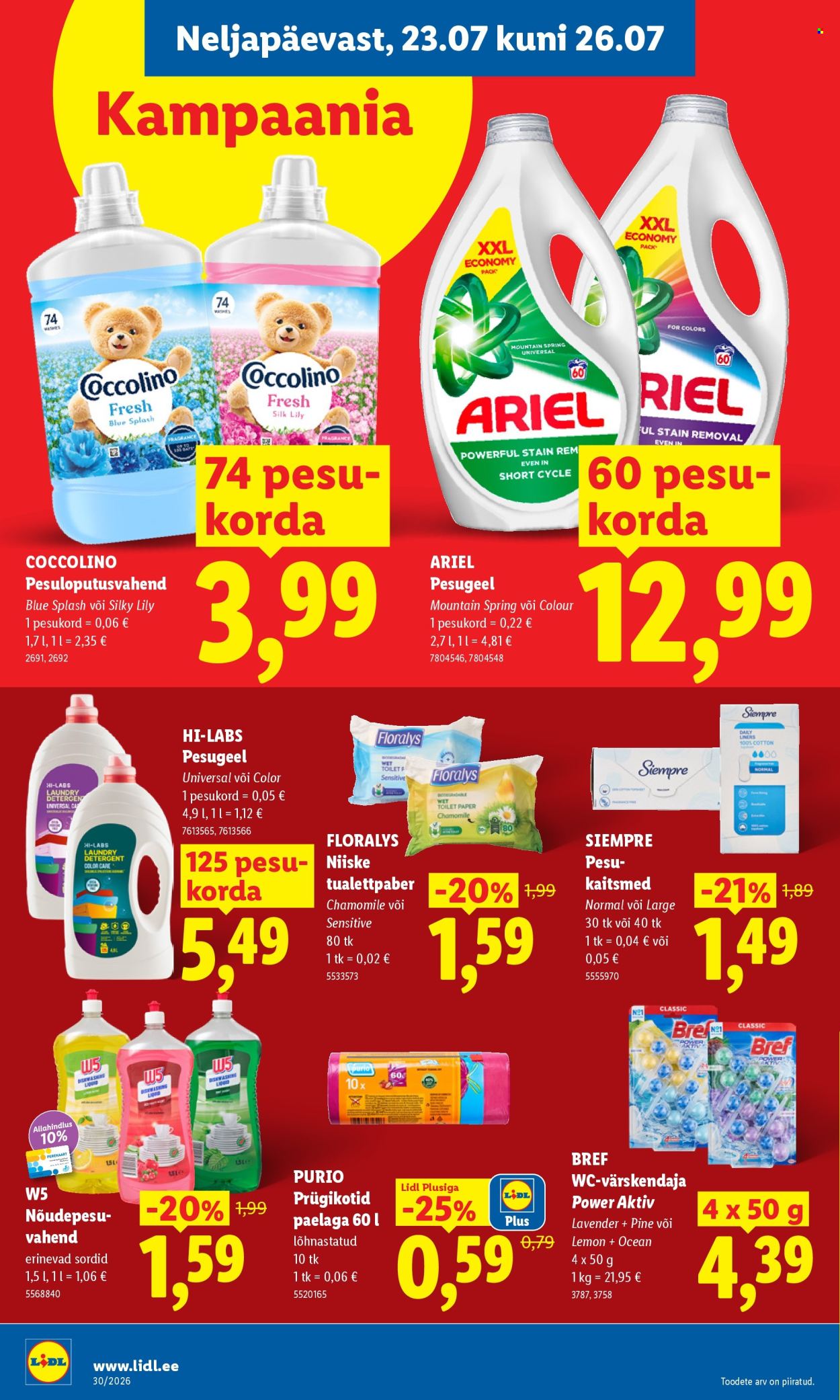 Lidl kliendileht - 20.07.2026 - 26.07.2026. Lehekülg 28