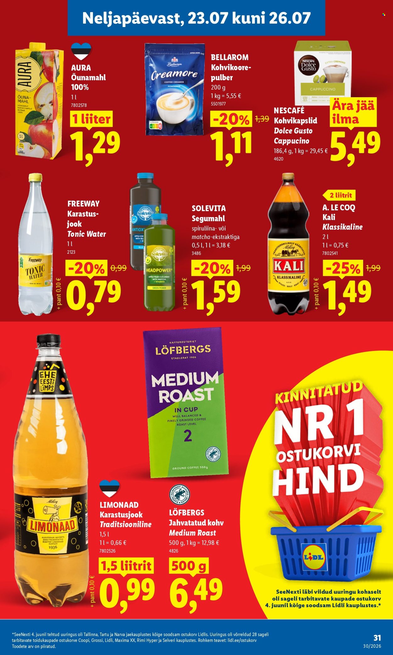 Lidl kliendileht - 20.07.2026 - 26.07.2026. Lehekülg 31
