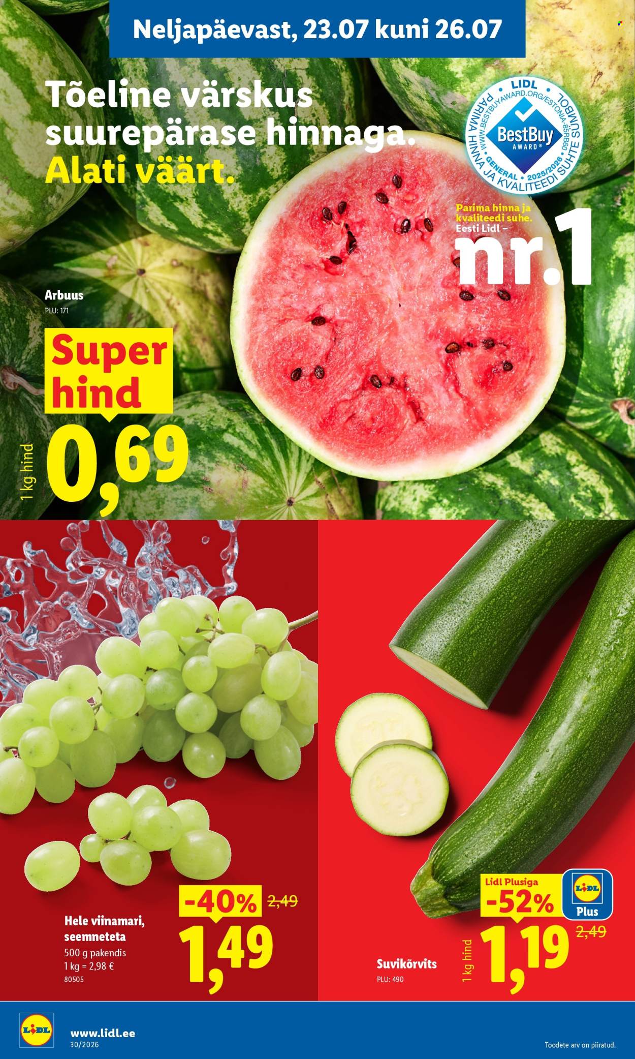 Lidl kliendileht - 20.07.2026 - 26.07.2026. Lehekülg 36