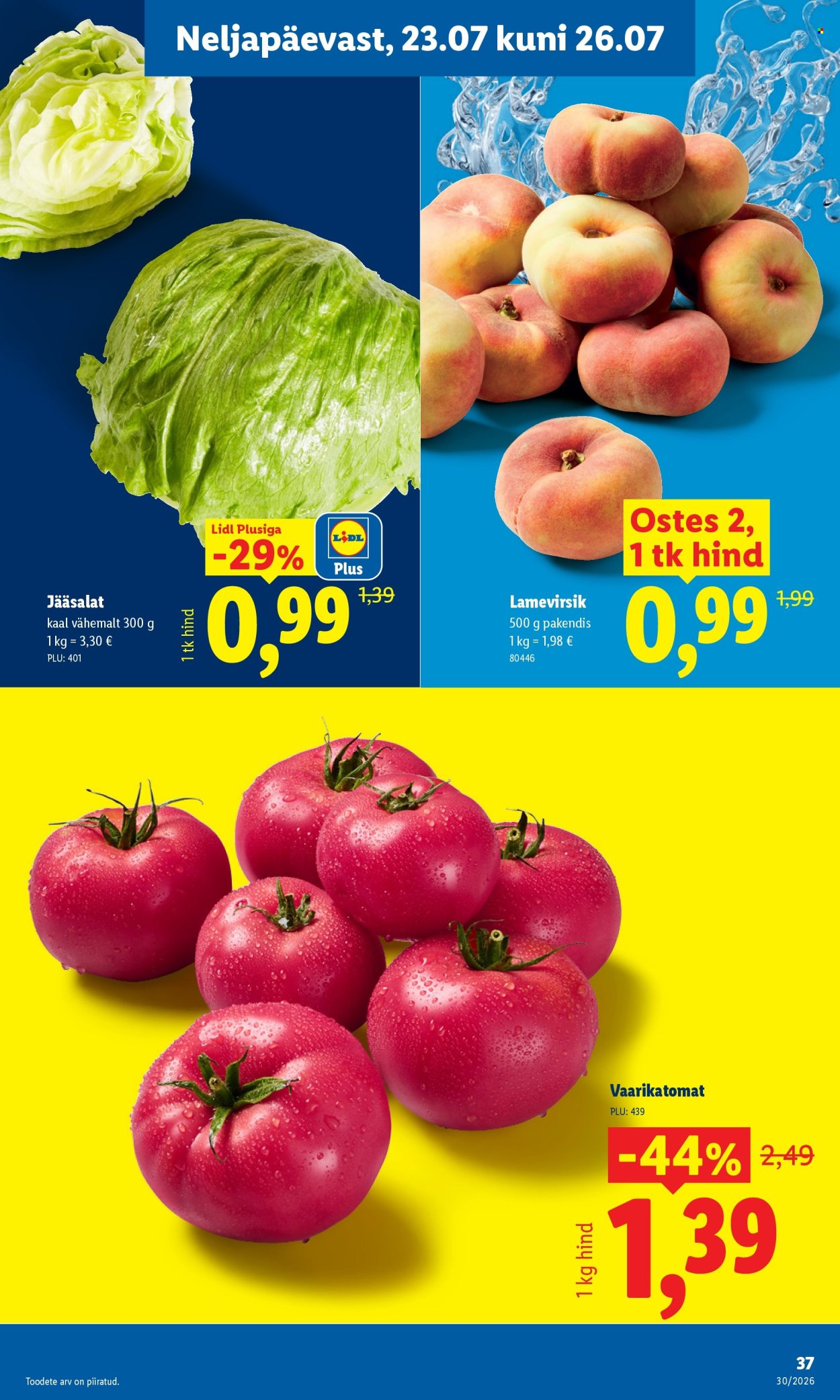 Lidl kliendileht - 20.07.2026 - 26.07.2026. Lehekülg 37