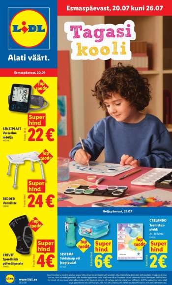Kaupluse Lidl kliendileht - 20.07.2026 - 26.07.2026.
