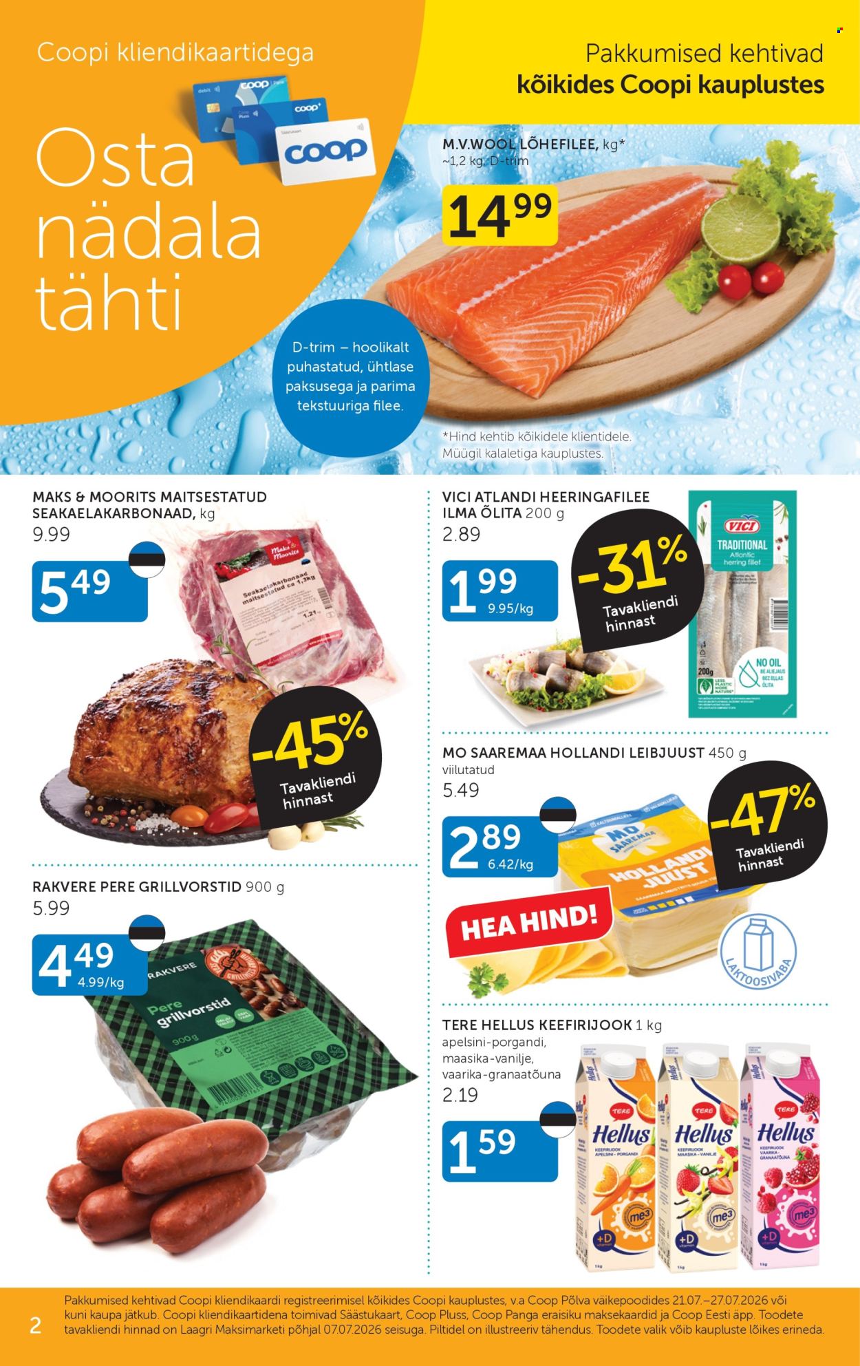 Coop kliendileht - 21.07.2026 - 27.07.2026. Lehekülg 2