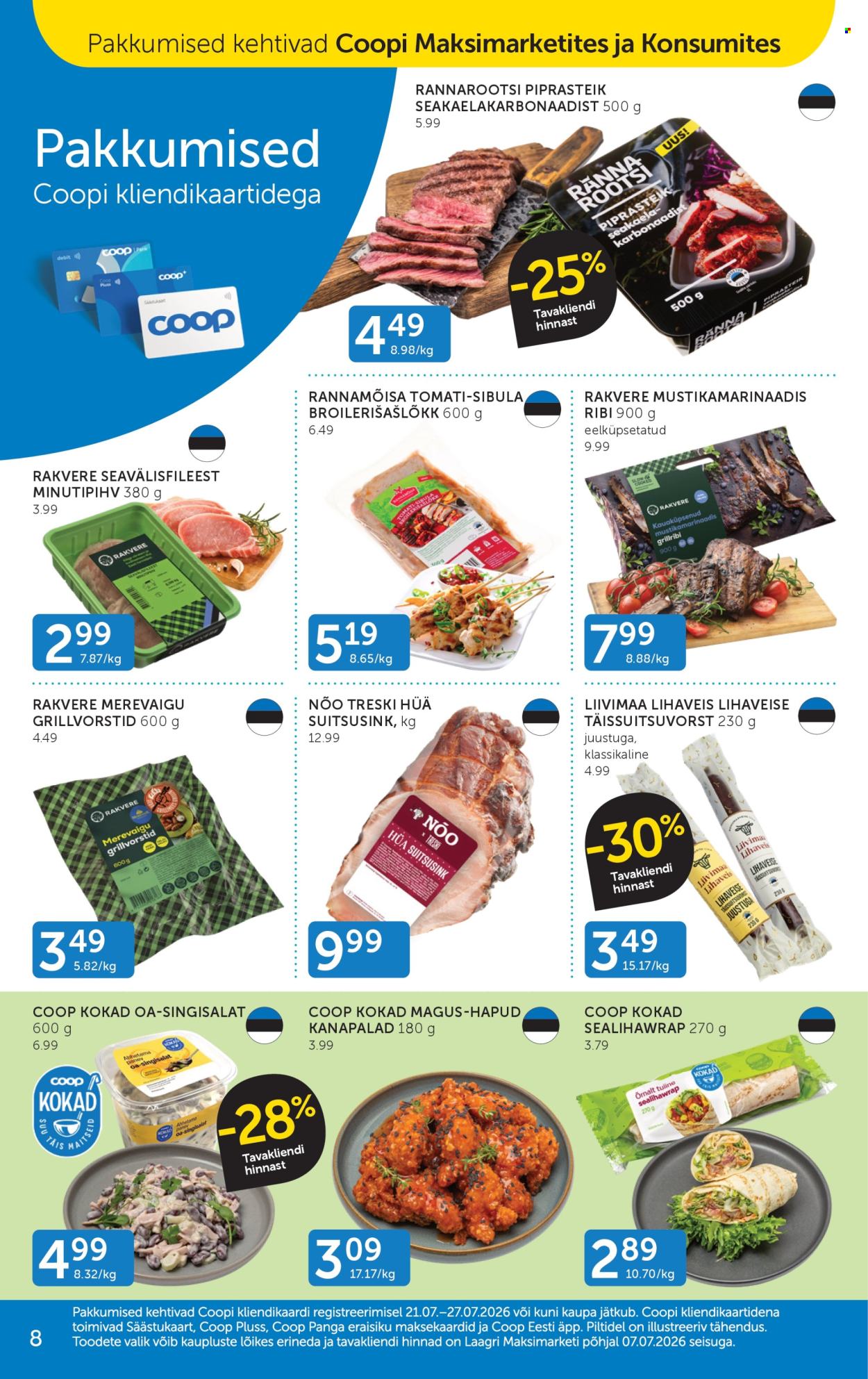 Coop kliendileht - 21.07.2026 - 27.07.2026. Lehekülg 8