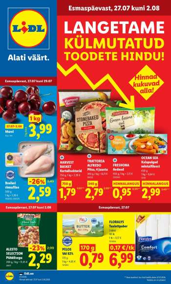 Kaupluse Lidl kliendileht - 27.07.2026 - 02.08.2026.