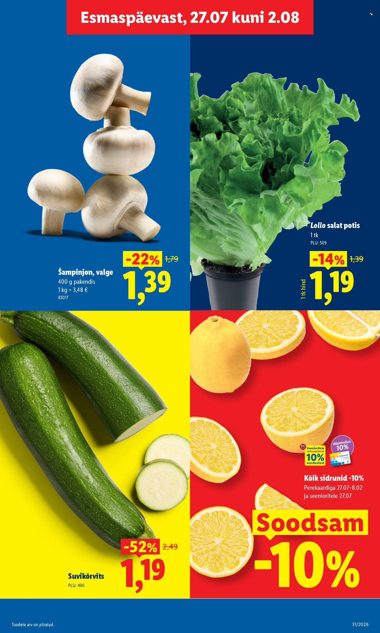 Lidl kliendileht - 27.07.2026 - 02.08.2026. Lehekülg 7