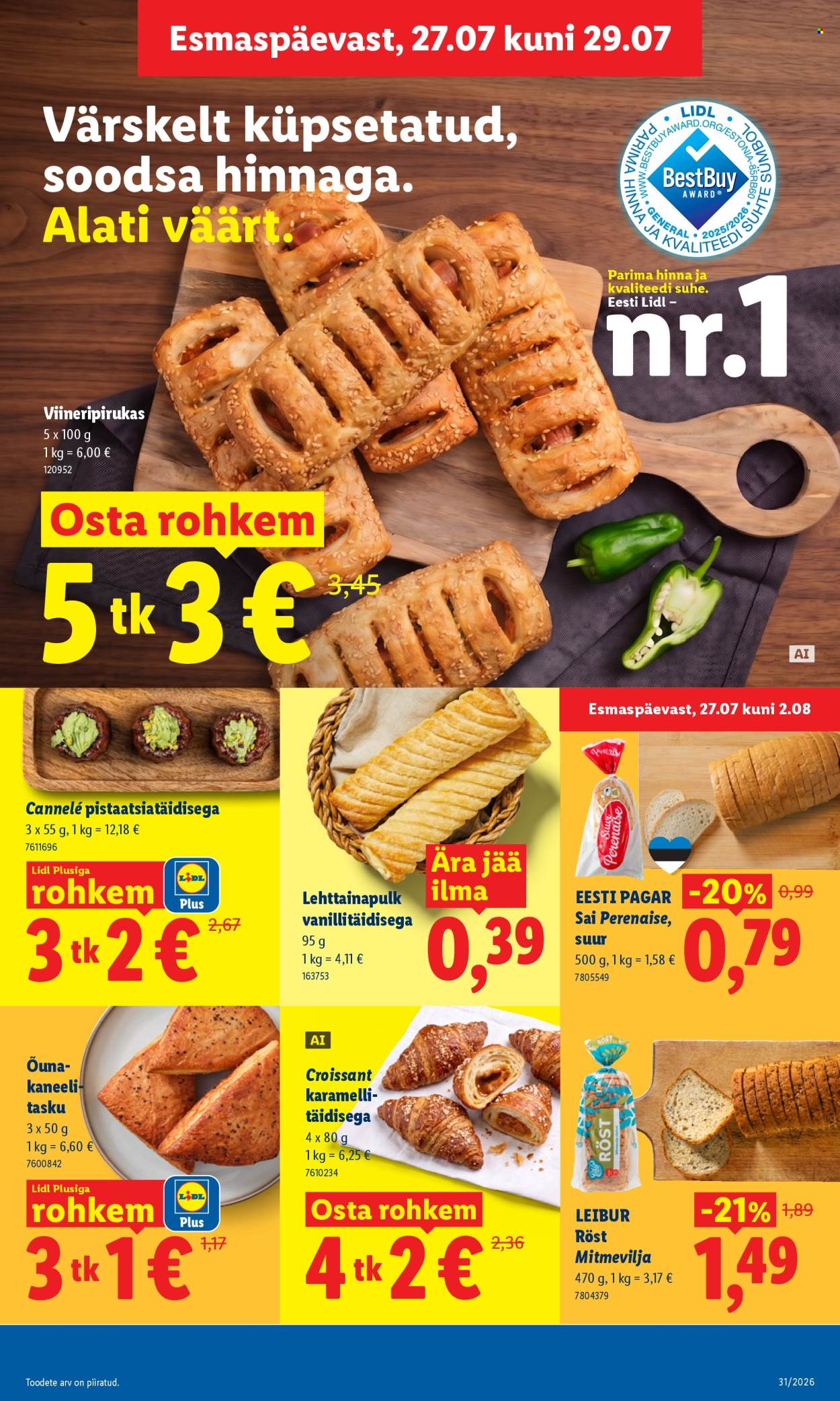 Lidl kliendileht - 27.07.2026 - 02.08.2026. Lehekülg 9