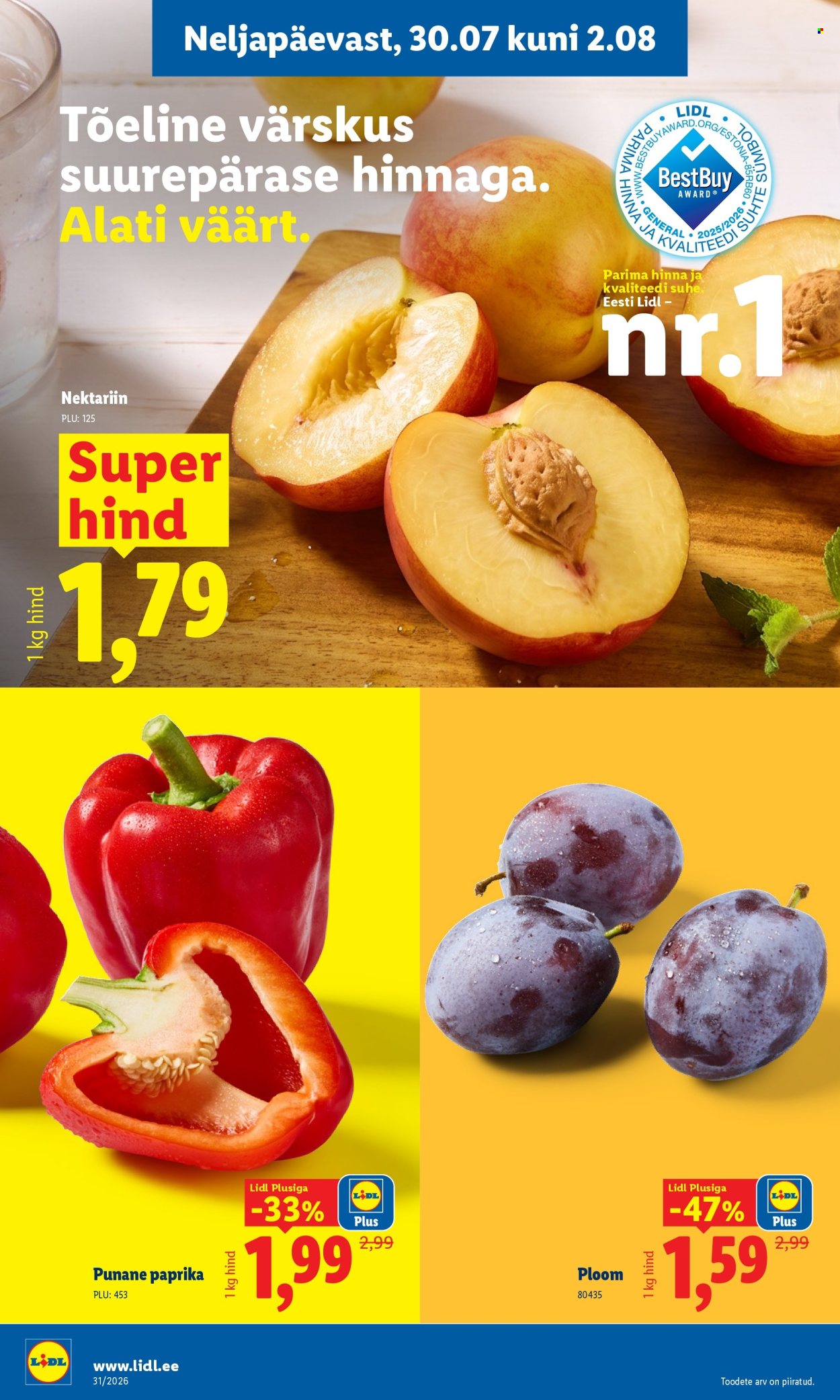 Lidl kliendileht - 27.07.2026 - 02.08.2026. Lehekülg 36