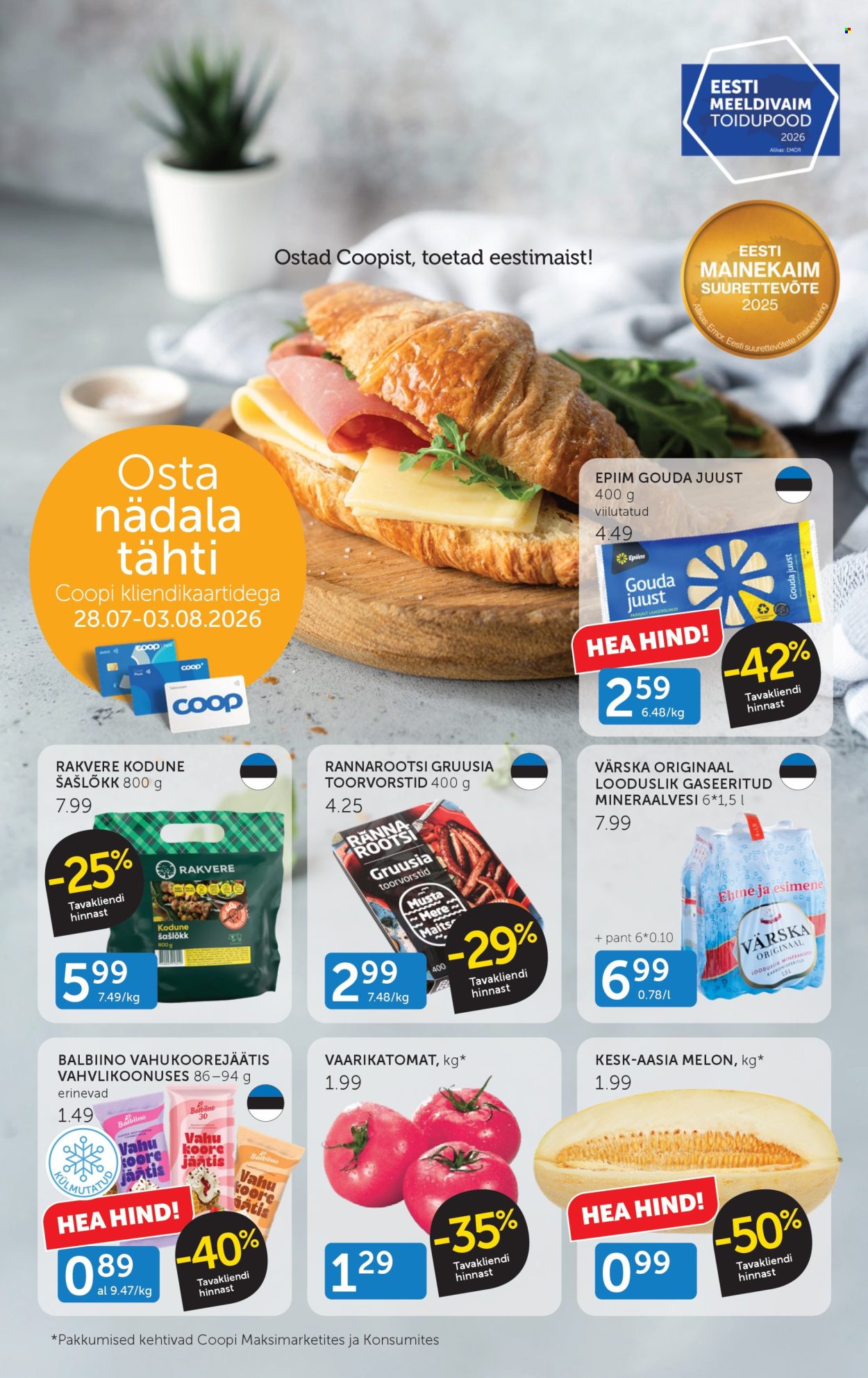 Coop kliendileht - 28.07.2026 - 03.08.2026. Lehekülg 1